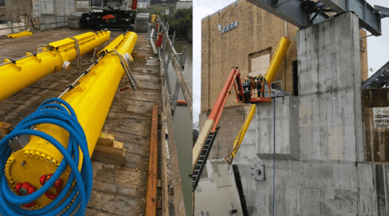 Hydraulic Cylinder Delivery and Installation